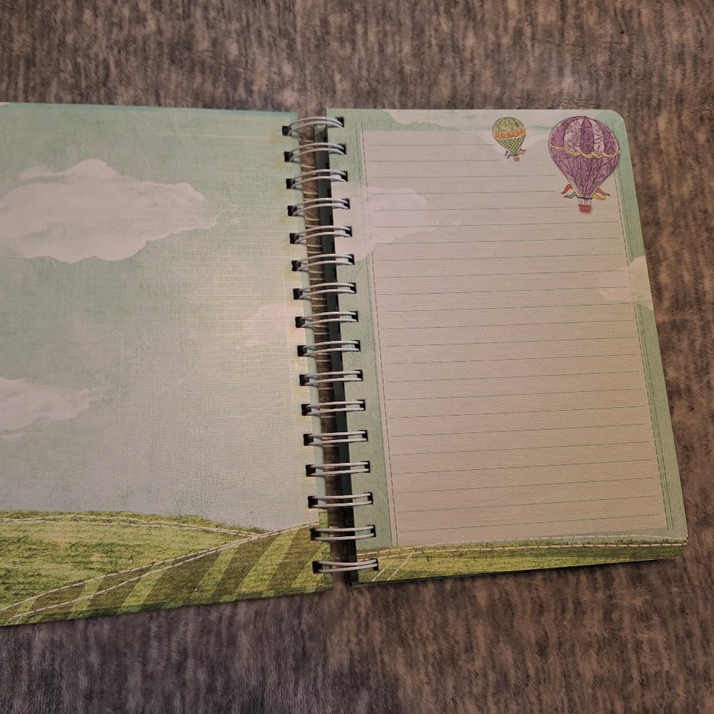 Hot air balloon Adventure motif spiral bound blank book - Picture 4 of 5